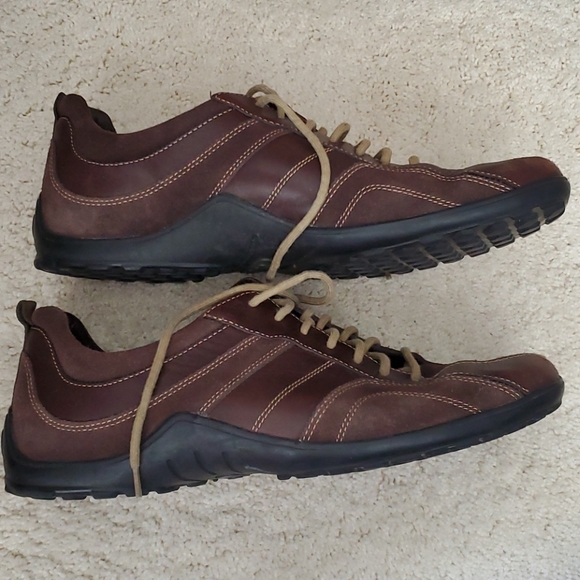 Cole Haan Brown Leather and Suede Sneakers - Picture 3 of 8